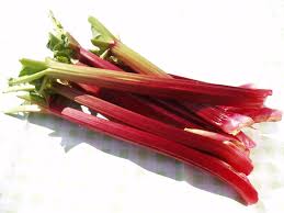 rhubarb stalks